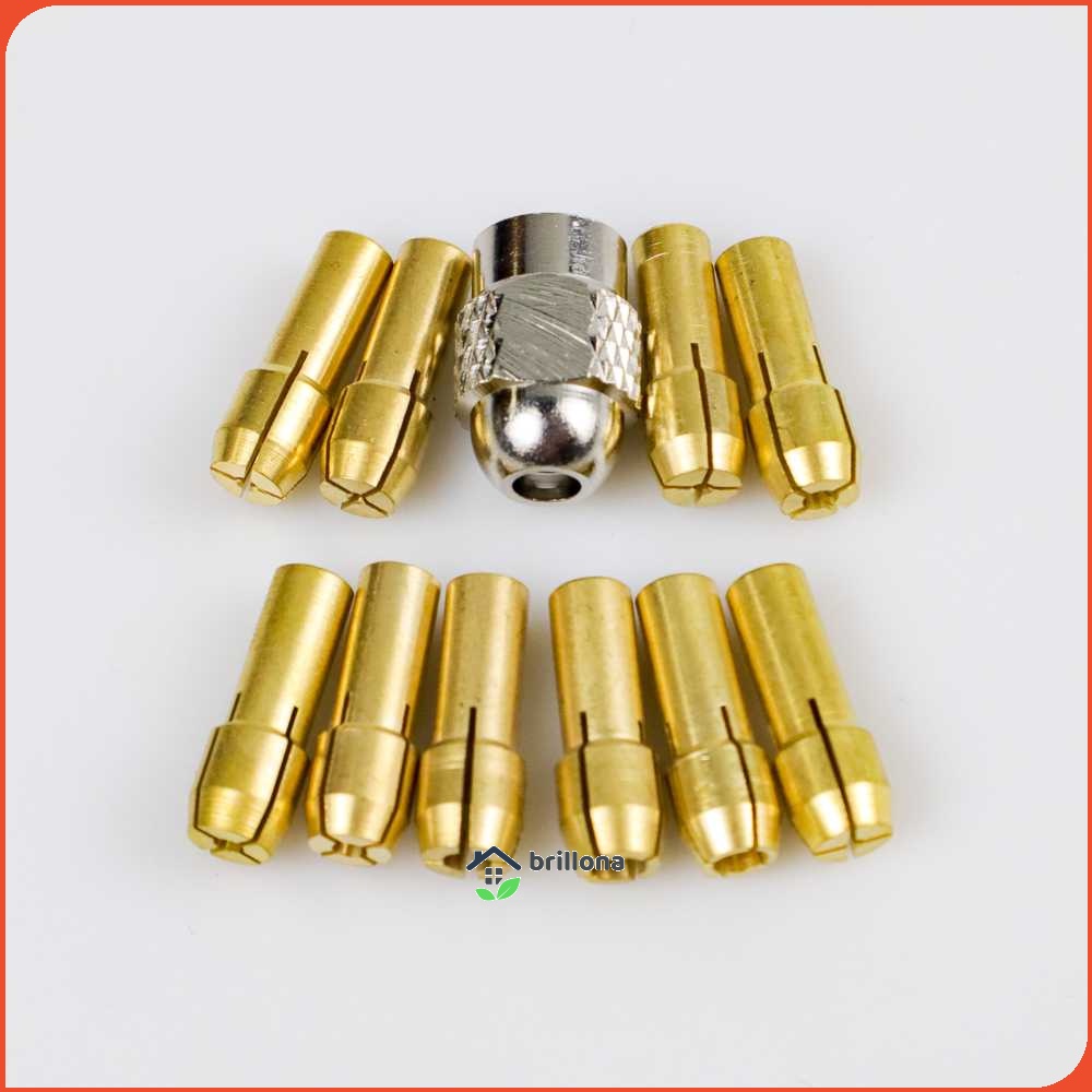 Taffware Chuck Mata Bor Drill Brass Collet 11 PCS - DMPJ-31