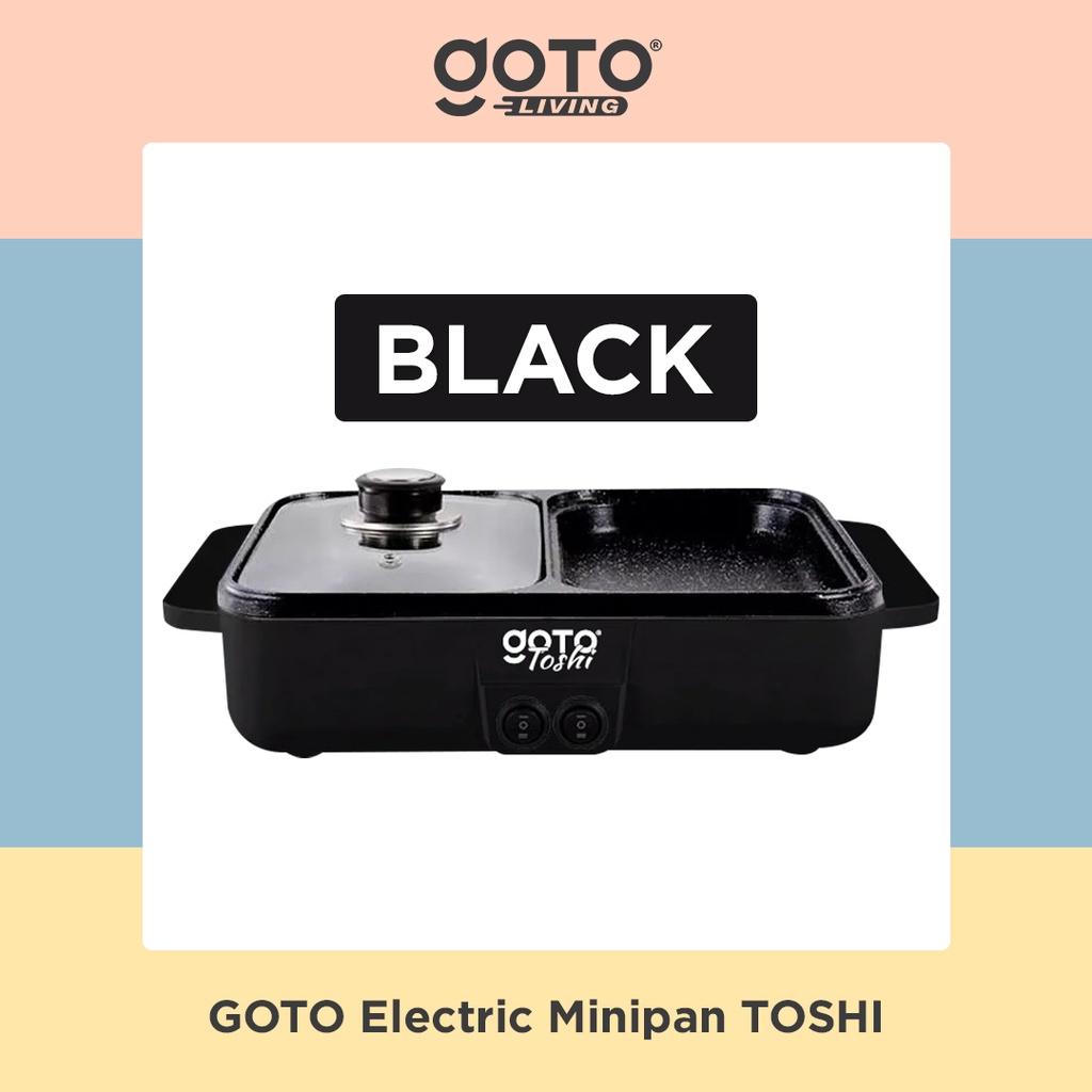 Goto Toshi Minipan Electric Hotpot Alat Panggangan Grill Pan BBQ 2in1