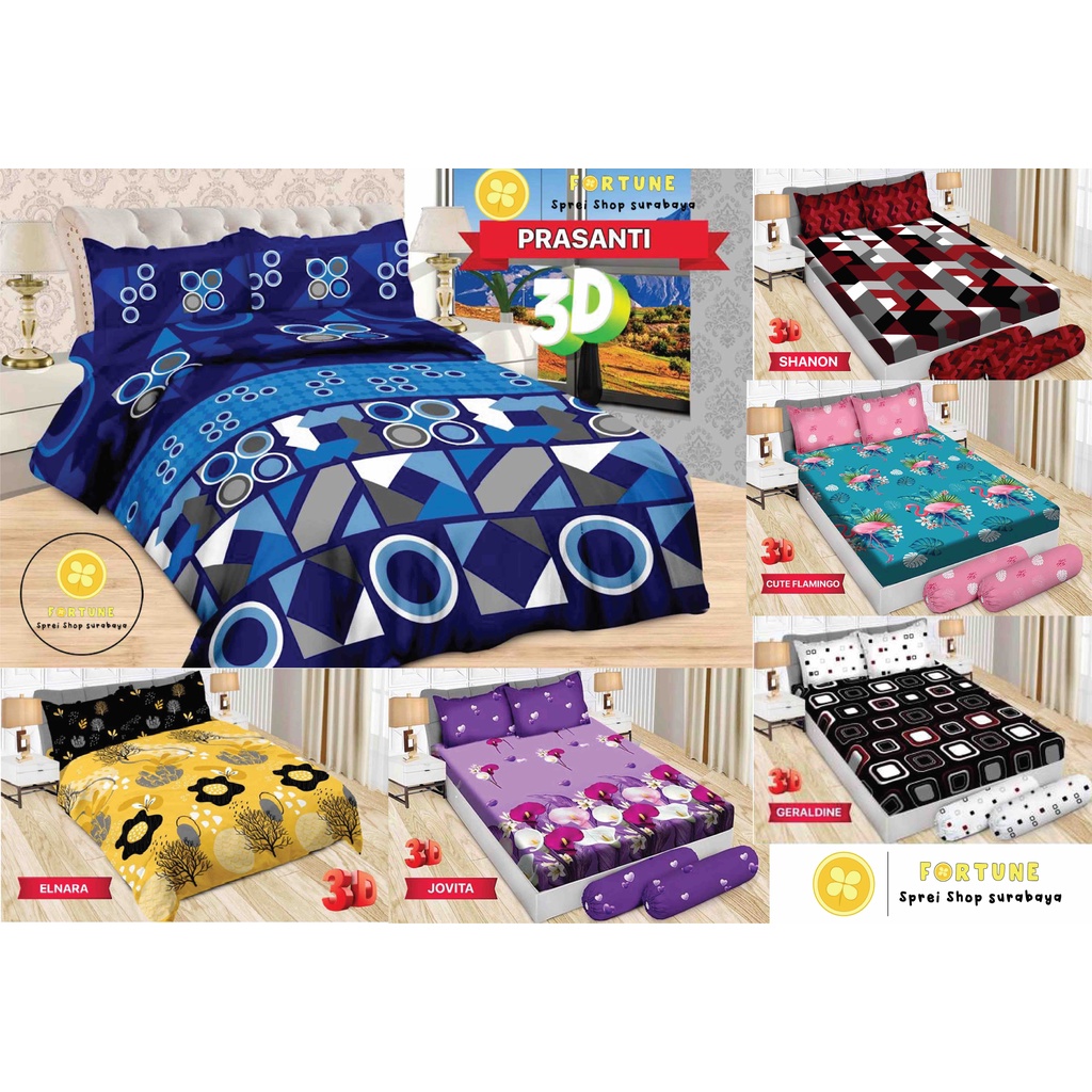 Sprei Queen BONITA 3D Disperse 160x200 (Bisa COD) Motif terbaru part II