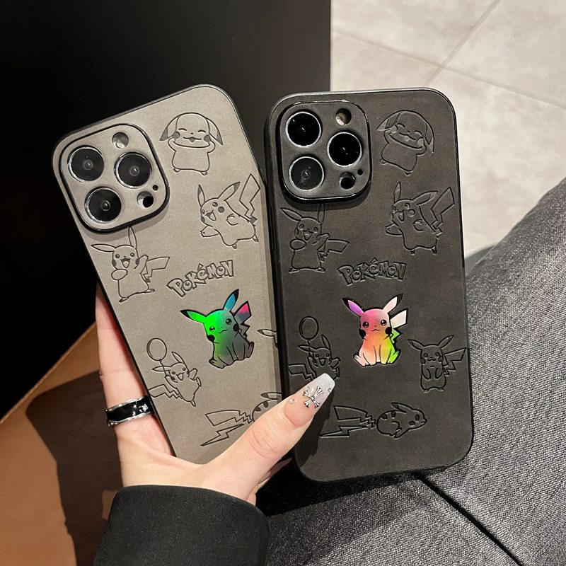 Lovely Shine Laser Pikachu Hard Case HP iP iPhone 14 + Plus 11 12 13 Pro Max X XR XS Max FTD Casing Apple