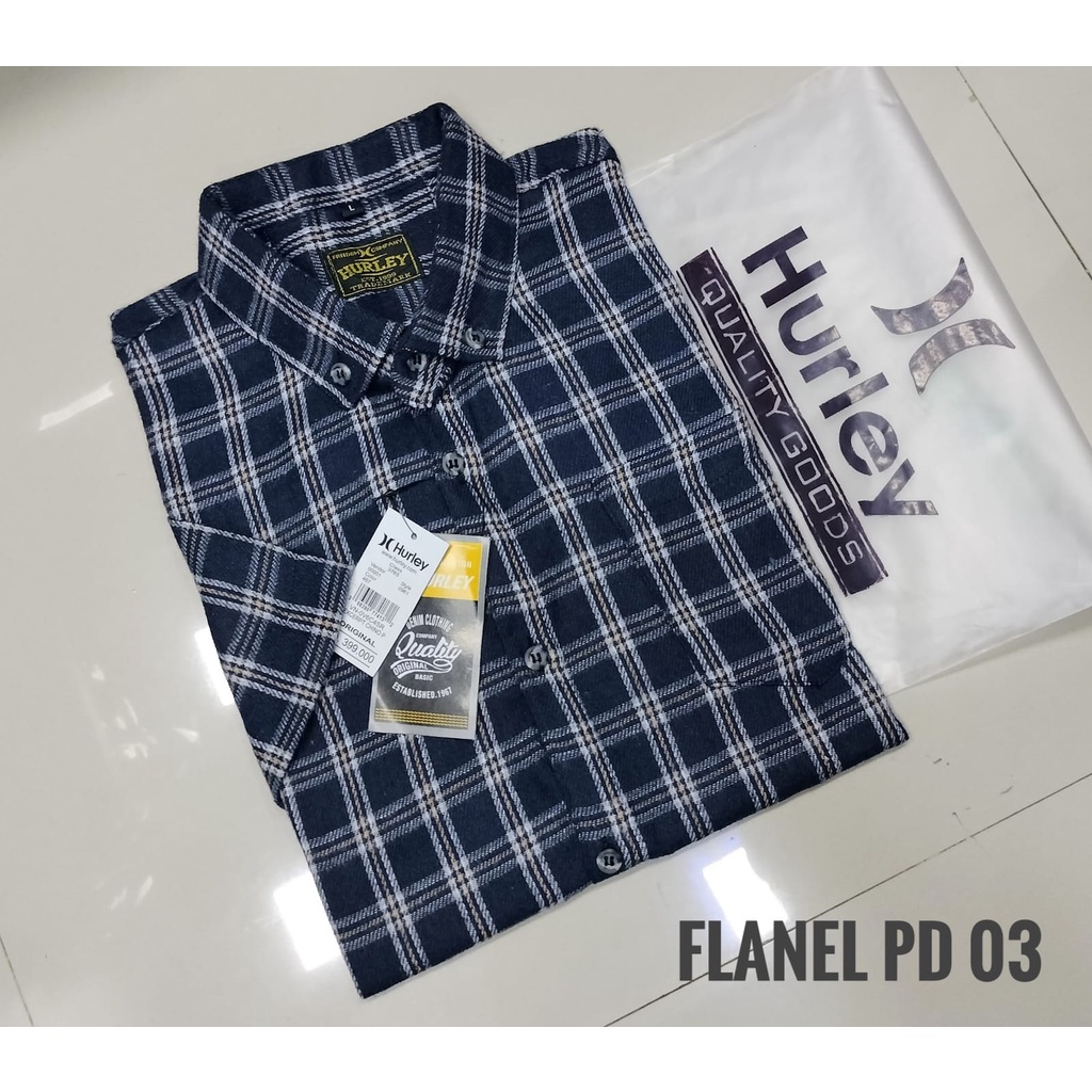 GMK - Promo Kemeja Flanel Kotak Catur Hitam Putih Abu Pria Lengan Pendek Kemeja Flannel Cowok Lengan pendek