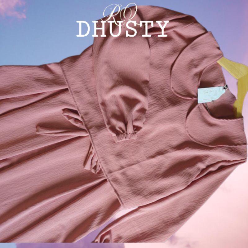 Terbaru ✨ Dress Syar'I Gamis Wanita Muslim Zafina Dress Katun Crinkle Airflow Gamis Lebaran 2030 Ada