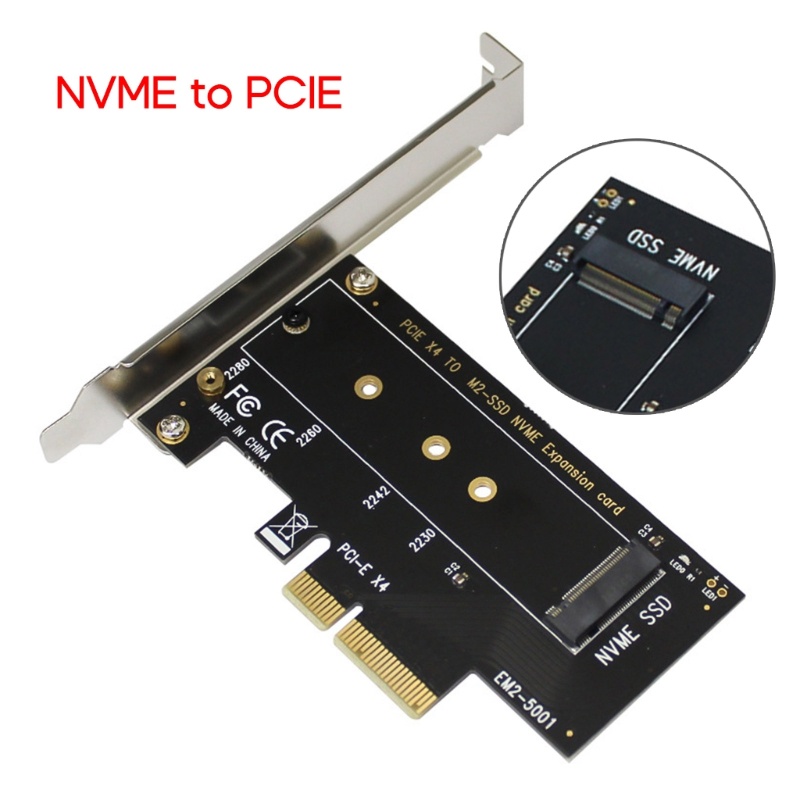 Btsg M.2 NVME to PCIe 3.0 x4 Adapter M.2 NVME SSD to PCI-e 3.0x4 Host Controller Kartu Ekspanding, Mendukung 2280,60,42,3