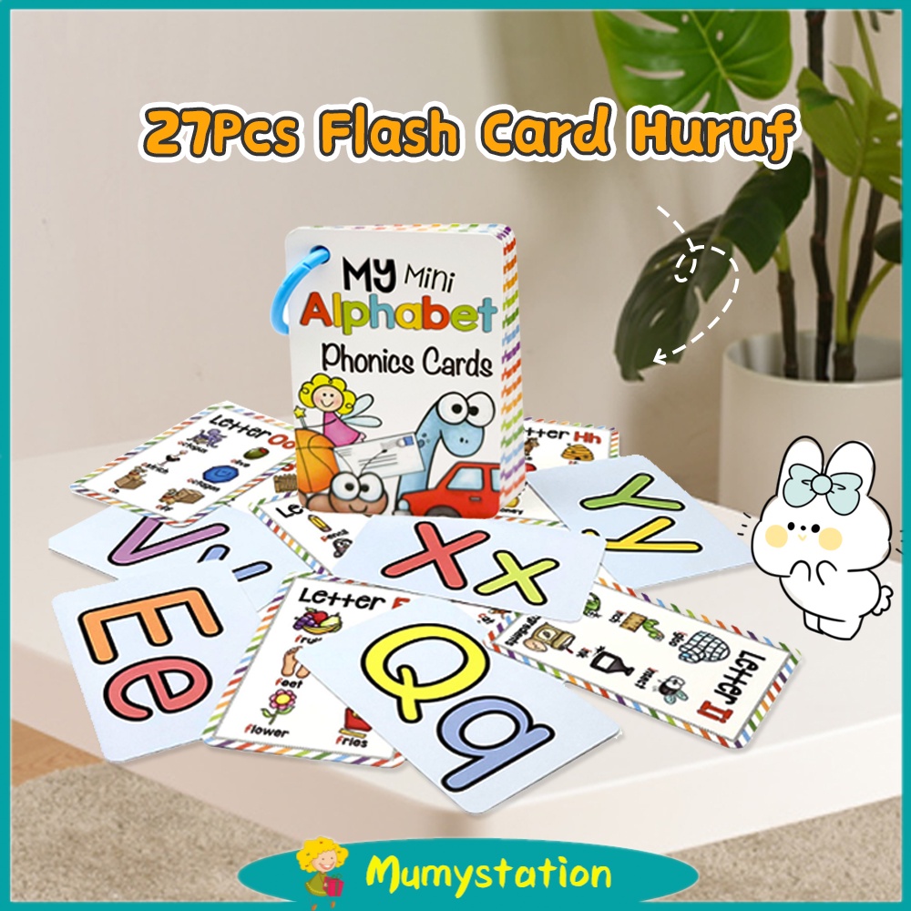 Mumystation Flash card Mainan Edukasi Anak FlashCard-Flash Card Huruf ABC
