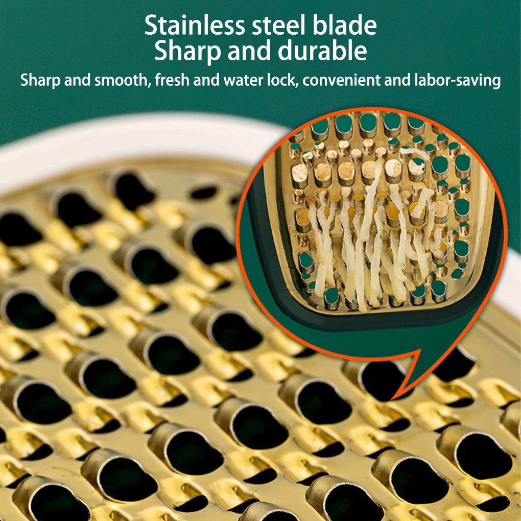 Alat Pengiris Sayuran Multifungsi Timun Keju Kentang Buah Penyerut Reusable Peelers Corrugated Net Grater Kitchen