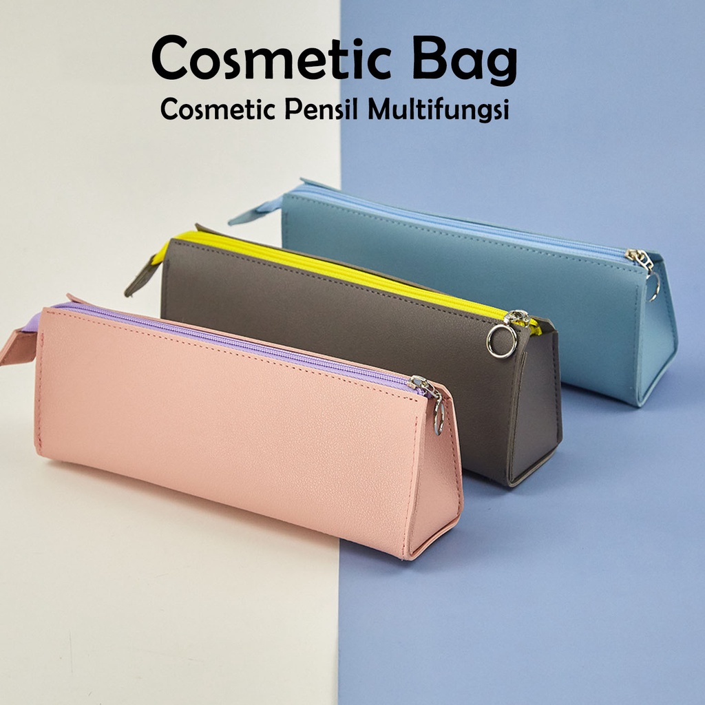 Cometic Bag Multifunction Pensil Bag Bentuk Memanjang Brush Eyeliner