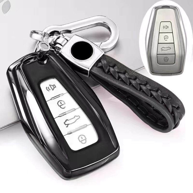 Untuk Proton X50 Key holder Soft TPU car Key Case Cover remote Kunci Mobil Tas Gantungan Kunci Aksesoris Mobil