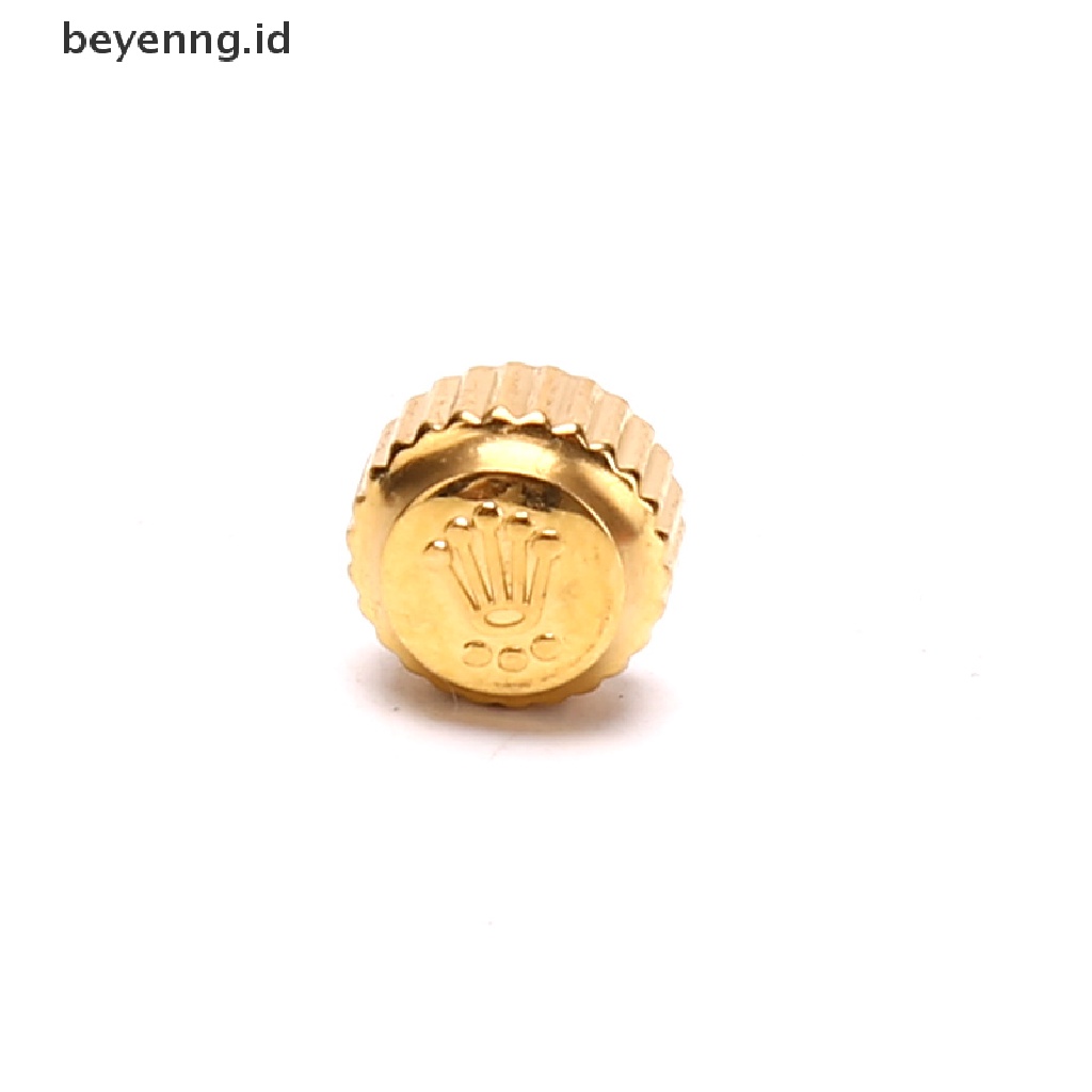 Beyen 1PC 7.0mm * 4.4mm Baja Jam Tangan Mahkota Kunci Eksternal Thread Push Button Aksesoris ID