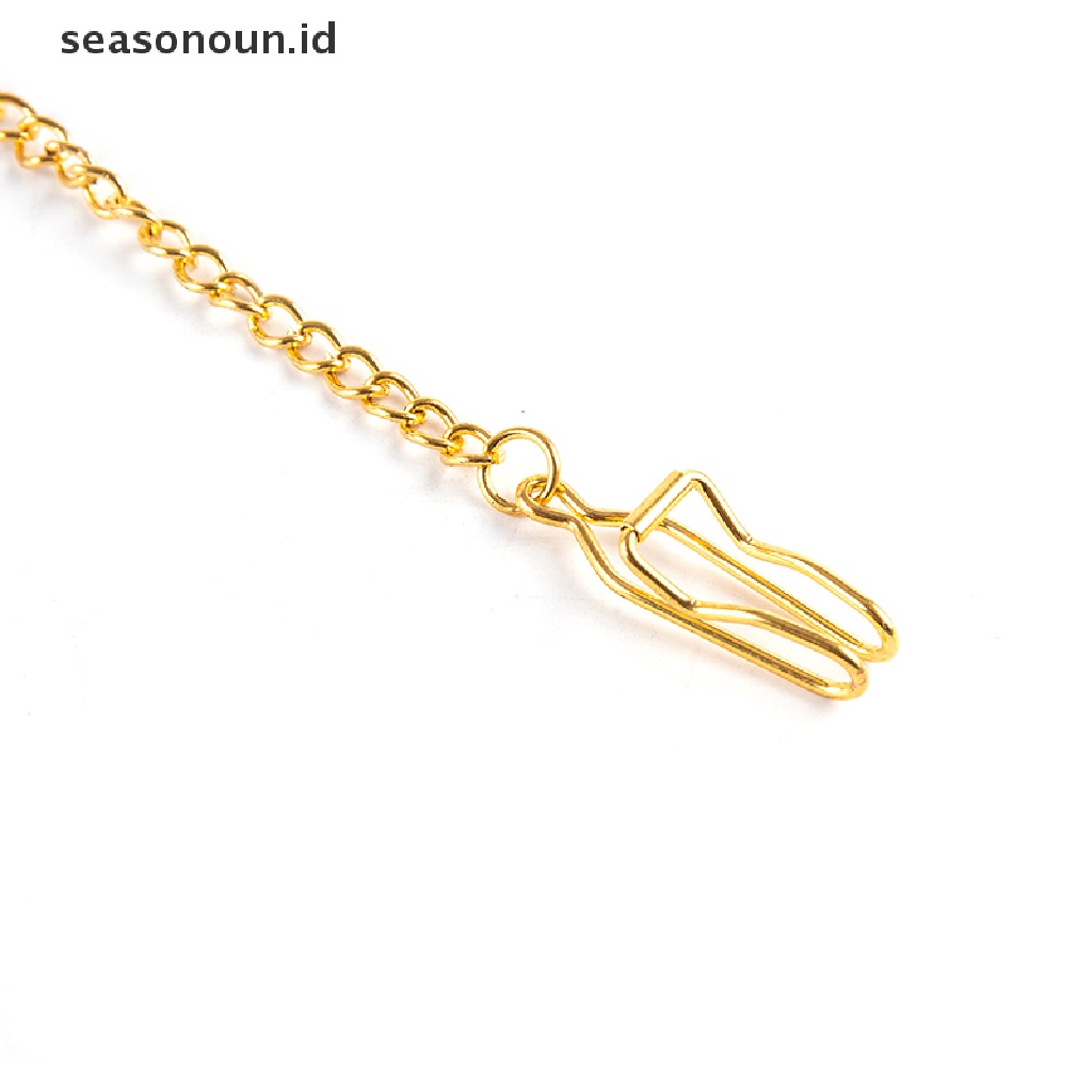 Seasonoun Pocket Watch Chain Untuk Jam Tangan Saku Antik Vintage Bronze Alloy Chain.