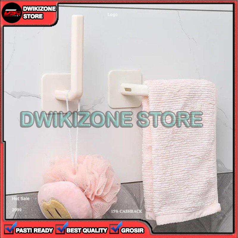 [ZB] HOLDER GANTUNGAN TISU GULUNG TOILET DOUBLE TAPE TRANSPARAN MULTIFUNGSI