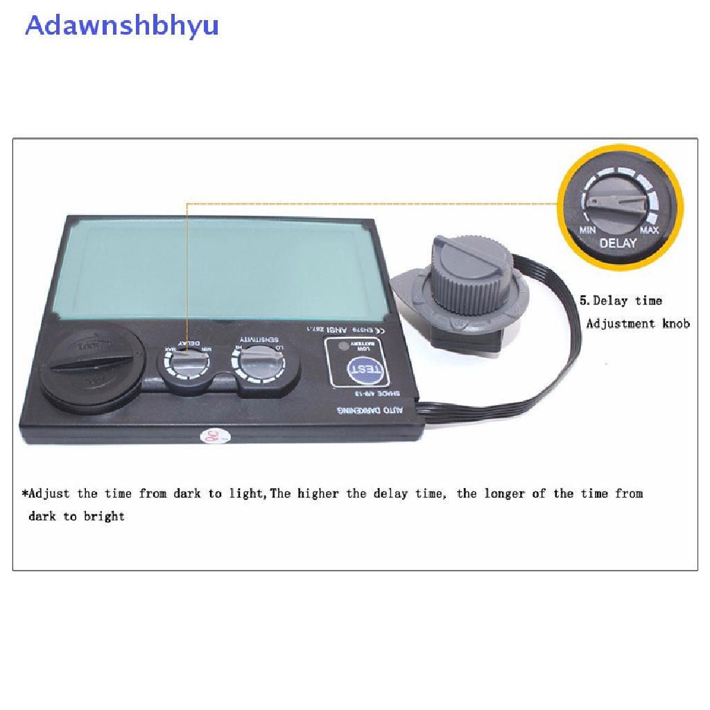 Adhyu Masker Lensa Helm Las TIG Auto Solar Darkening Goggles Filter Otomasi  Id