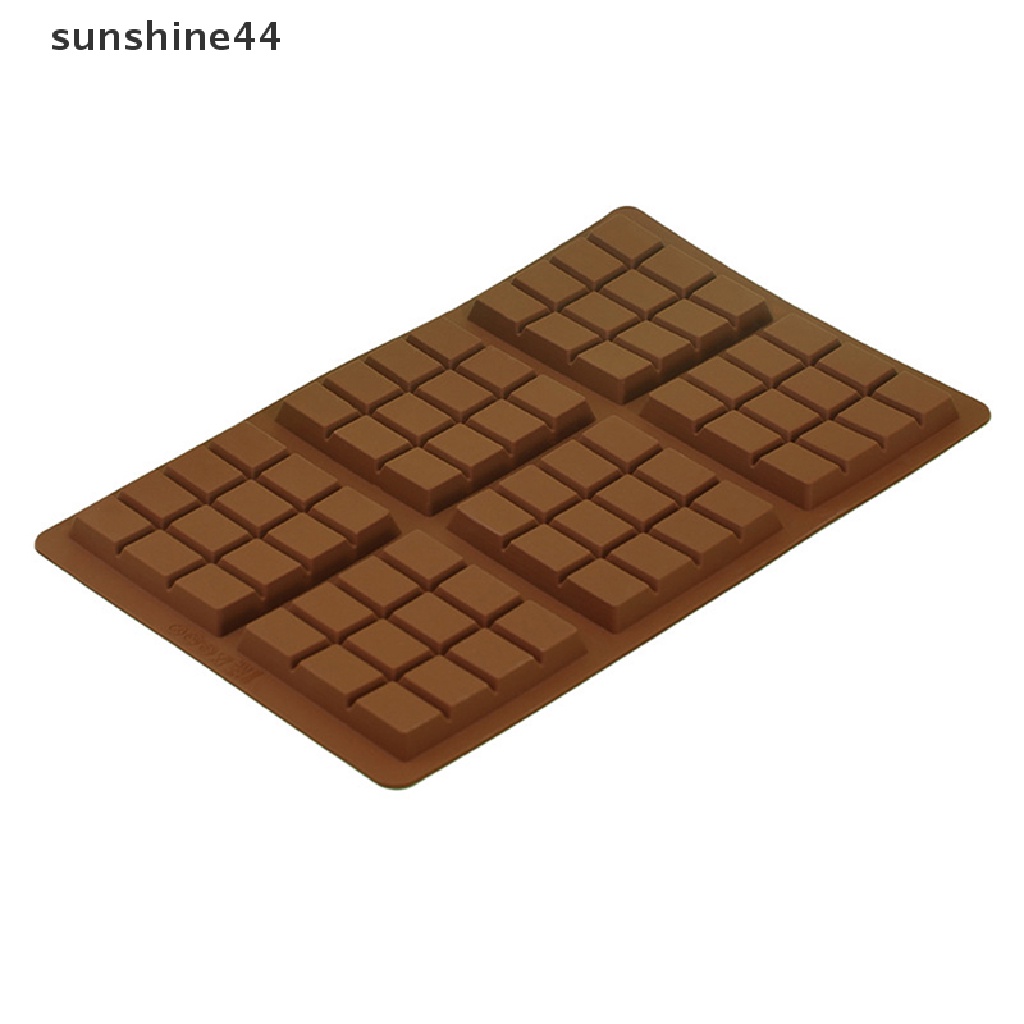 Sunshine 6kisi Waffle Kecil Persegi Coklat Bar Silikon Permen Cetakan Nampan Tools ID