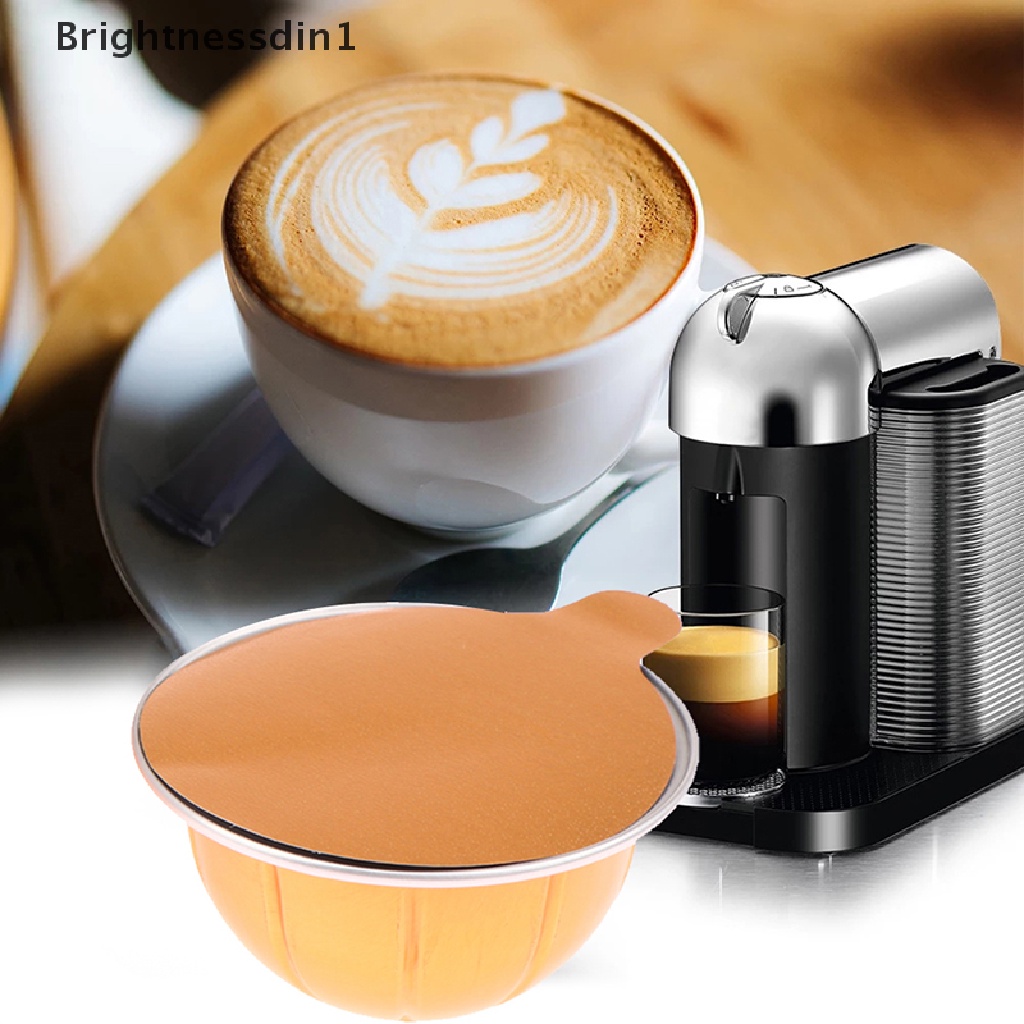 [Brightnessdin1] 5pcs Reusable Coffee Capsule Pods Kapsul Kopi Pod Untuk Nespresso Vertuoline Boutique