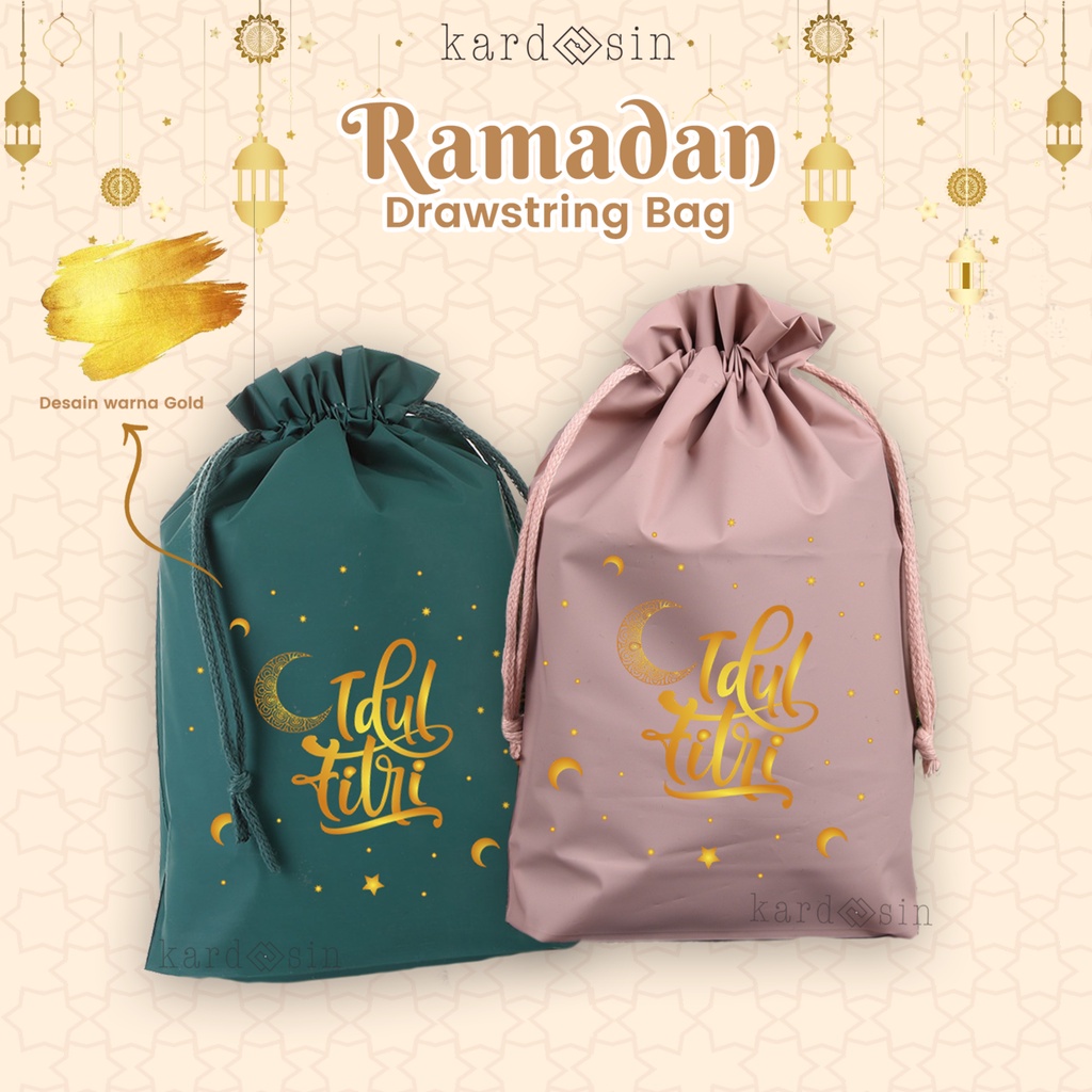 

Promo Ramadhan RAMADHAN DRAWSTRING BAG KANTONG SERUT TALI POUCH DRAW STRING PLASTIK PEMBUNGKUS SABLON DESIGN PATTERN MOTIF MODEL GOLD RAMADAN IDUL FITRI IED MUBARAK AL FITR LEBARAN HAMPERS PARSEL PACKAGING KEMASAN BINGKISAN CUSTOM TULISAN AESTHETIC