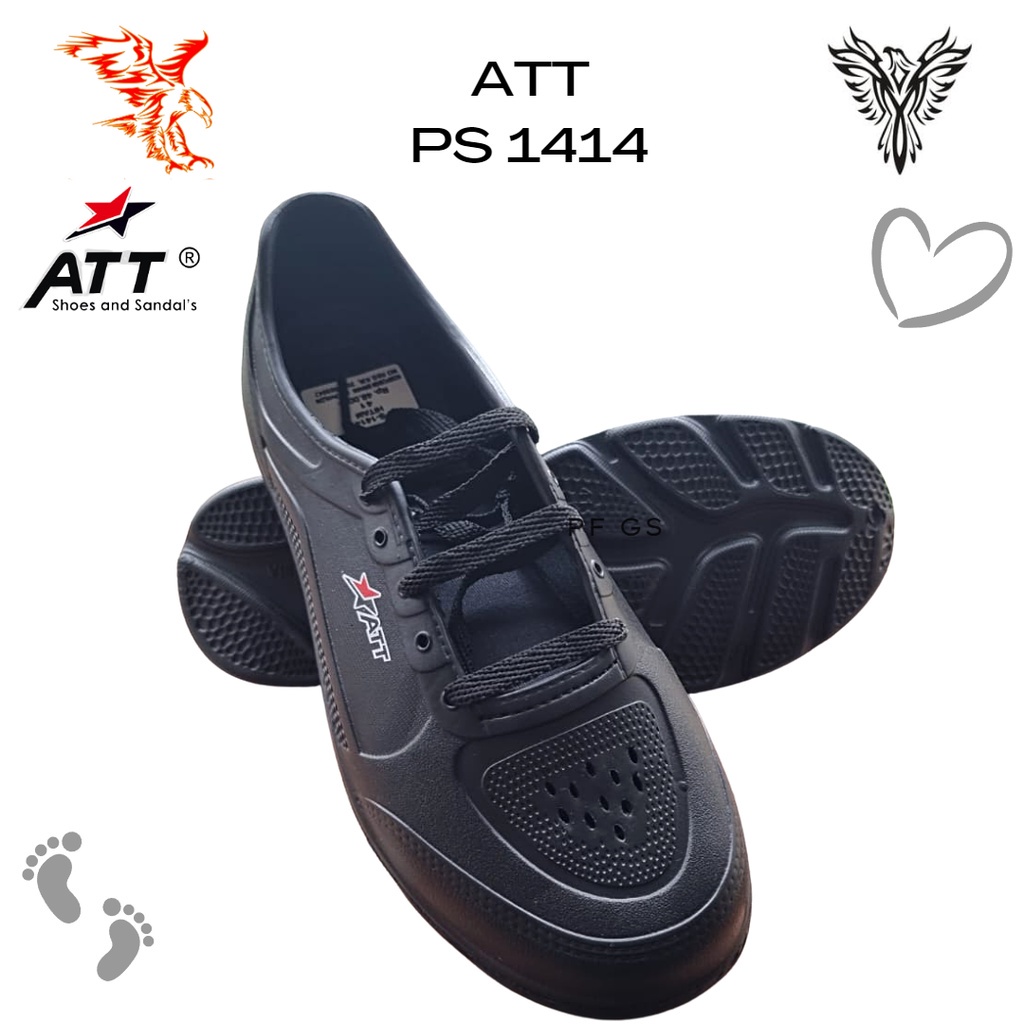 Sepatu Sneakers Pria ATT PS 1414 Phylon EVA HitamTali Ringan 39-42