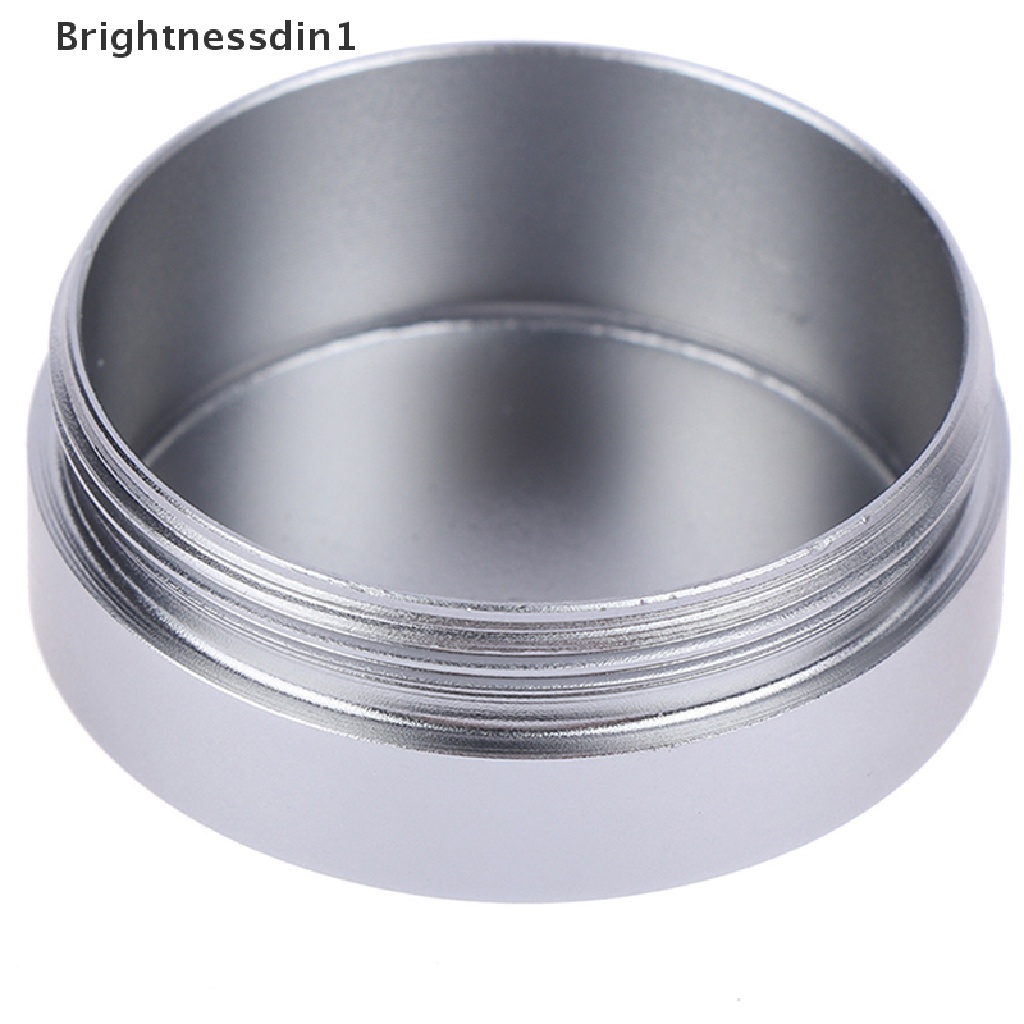 [Brightnessdin1] 1x Silver Wadah Kedap Udara Aluminium Herb Stash Metal Sealed Can Tea Jar Boutique