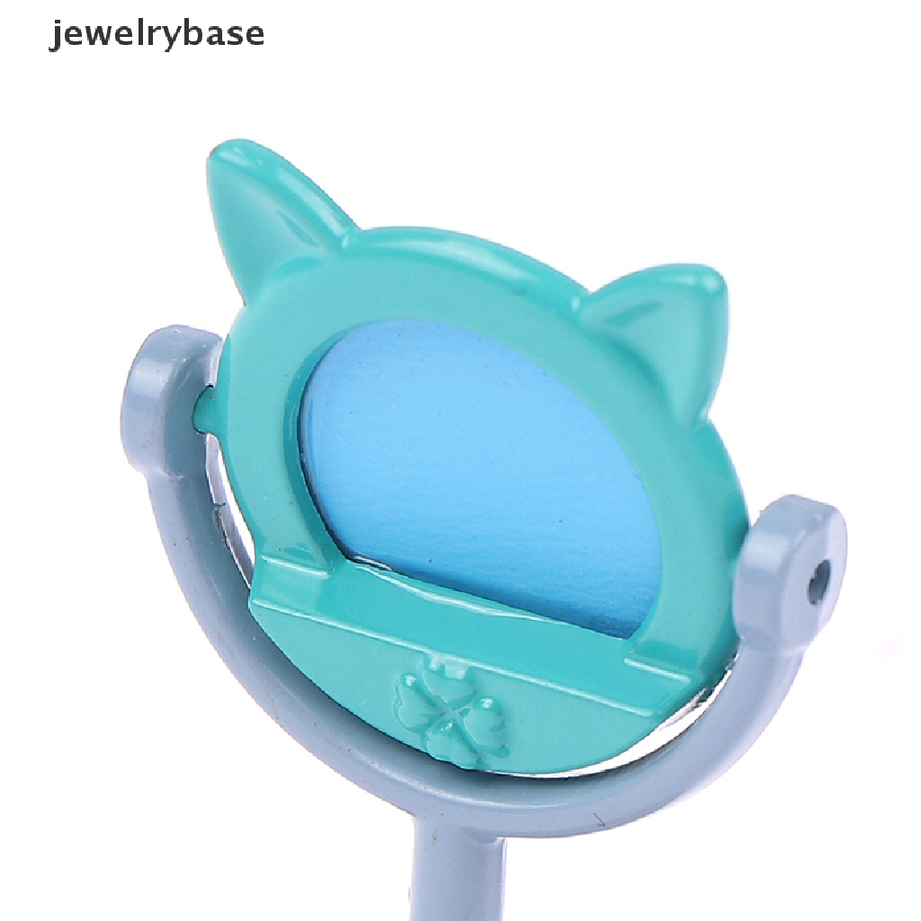 [jewelrybase]1Per12 Makeup Mini Telinga Kelinci Cermin Furniture Untuk Aksesoris Mainan Rumah Boneka Butik