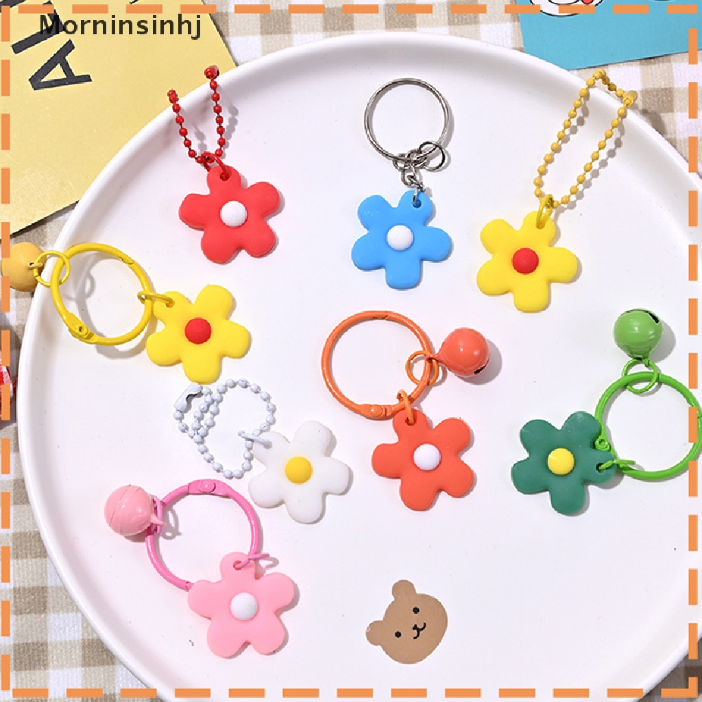 Mornin Fashion Pvc Bunga Gantungan Kunci Ransel Pesona Keyring Gantungan Kunci Aksesoris Hadiah Lucu Untuk Perempuan Diy Lonceng Keychain Aksesoris id