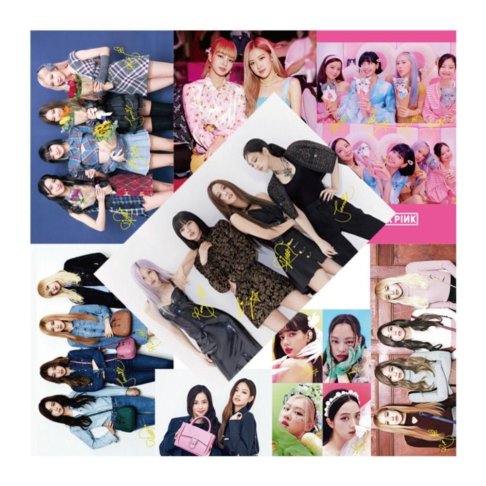 Lanfy Blackpink Poster Jisoo Rose 8pcs/set HD Foto Asrama Gadis Group Mural Kertas Kamar Tidur Wallpaper Tempel Poster Blackpink