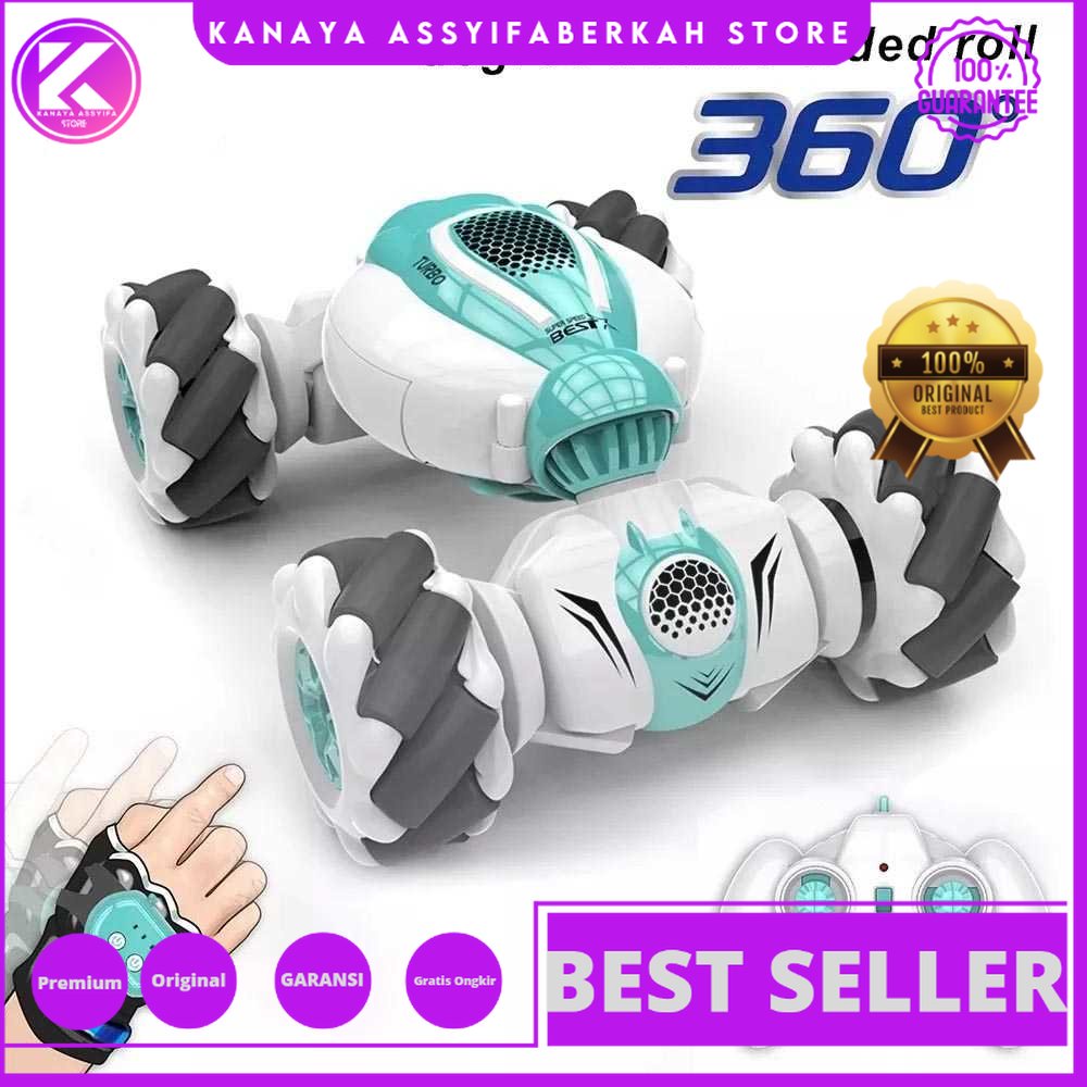 X-POWER Mainan Mobil Mobilan Anak Remote Control Stunt Car Arm Remote Bisa Berputar 360 Derajat Degree Flip 4WD 2.4G - S-012