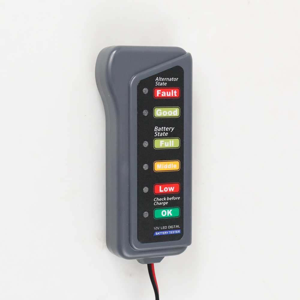 (BISA COD) FTIHSHP ELS Tester Baterai Digital Diagnostik Mobil 12V 6 LED - AHX-009