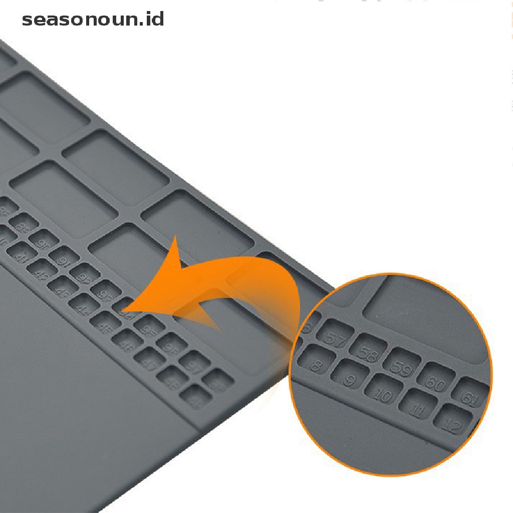 Seasonoun Electronic Repair Mat Heat Insulation Repair Pad Solder Alas Stasiun Kerja Plat Pemeliharaan.