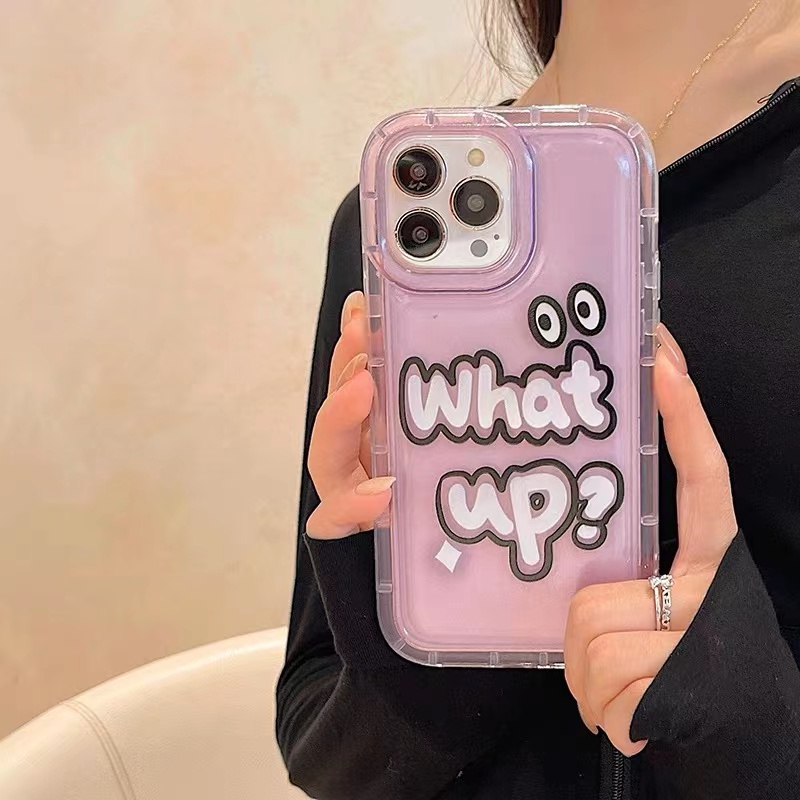 IPHONE Casing Ponsel Lembut Emote Lucu Kompatibel Untuk Iphone14 11 13 12 Pro XS Max X XR 78 Plus Casing Transparan TPU Silikon Shockproof Cover