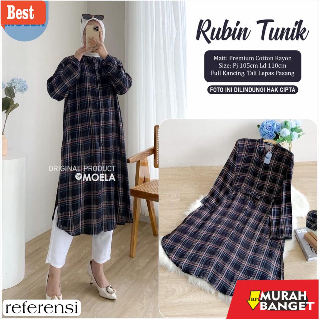 Tunik jumbo terbaru untuk wanita- Tunik Jumbo Kekinian Terbaru 2021 Atasan Wanita Muslim Big Size (F