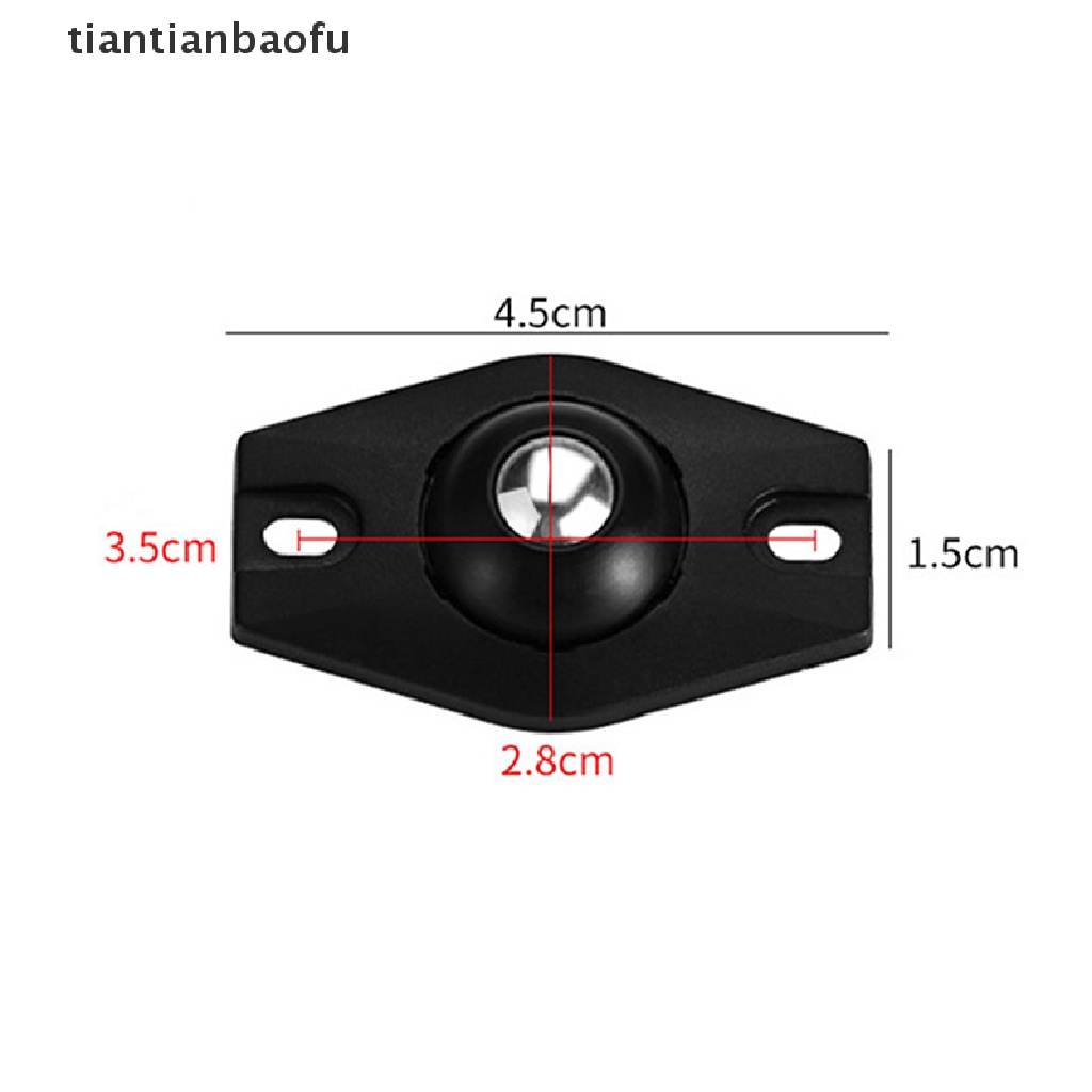 [tiantianbaofu] 1pcs/4pcs Rotag Kotak Penyimpanan Caster Ball Tong Sampah Roda Bawah Katrol Rol Butik