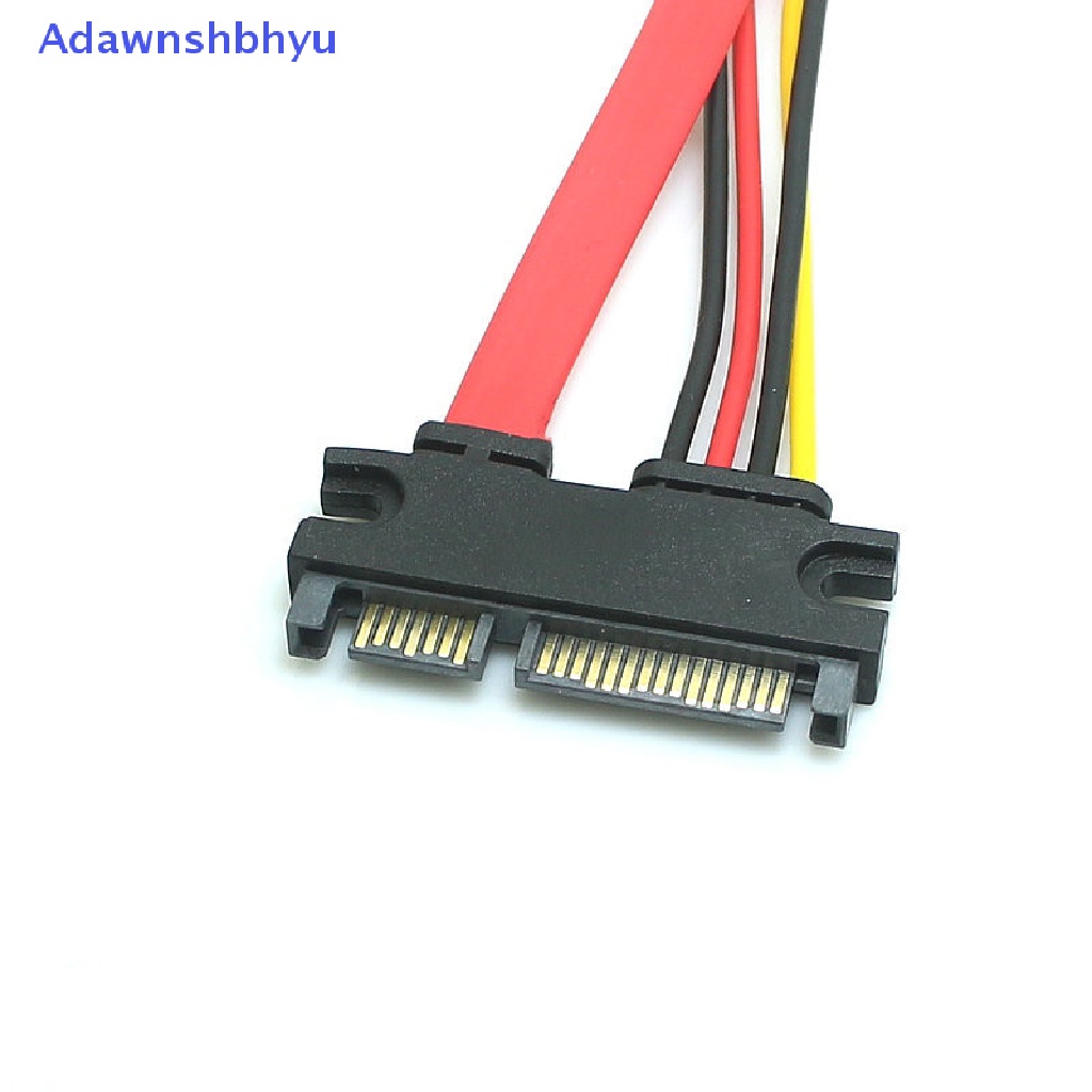 Adhyu Sata 22pin Male To Female Kabel Ekstensi Sata 22pin Male To Female 7+15 Pin Sata Data Power Combo Cable Kabel Ekstensi Hard Disk ID