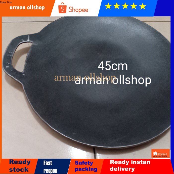 wajan martabak telur / loyang martabak telur 45cm plat baja tebal