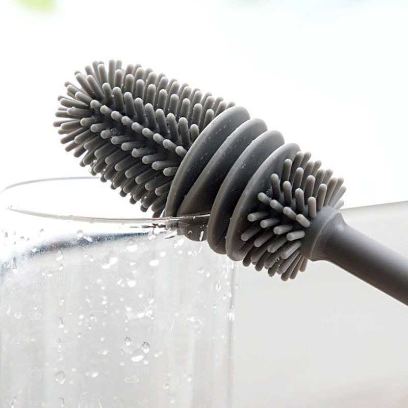 ( 100% BARANG ORI ) MoonBrush Sikat Botol Gelas Silicone Brush - MCX02 (OBRAL REJECT)