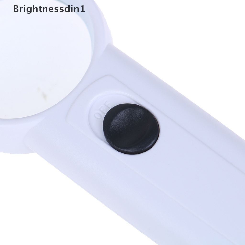 [Brightnessdin1] 15x handheld glass loupe 2led Perhiasan magnifier Kaca Pembesar repair tool Butik