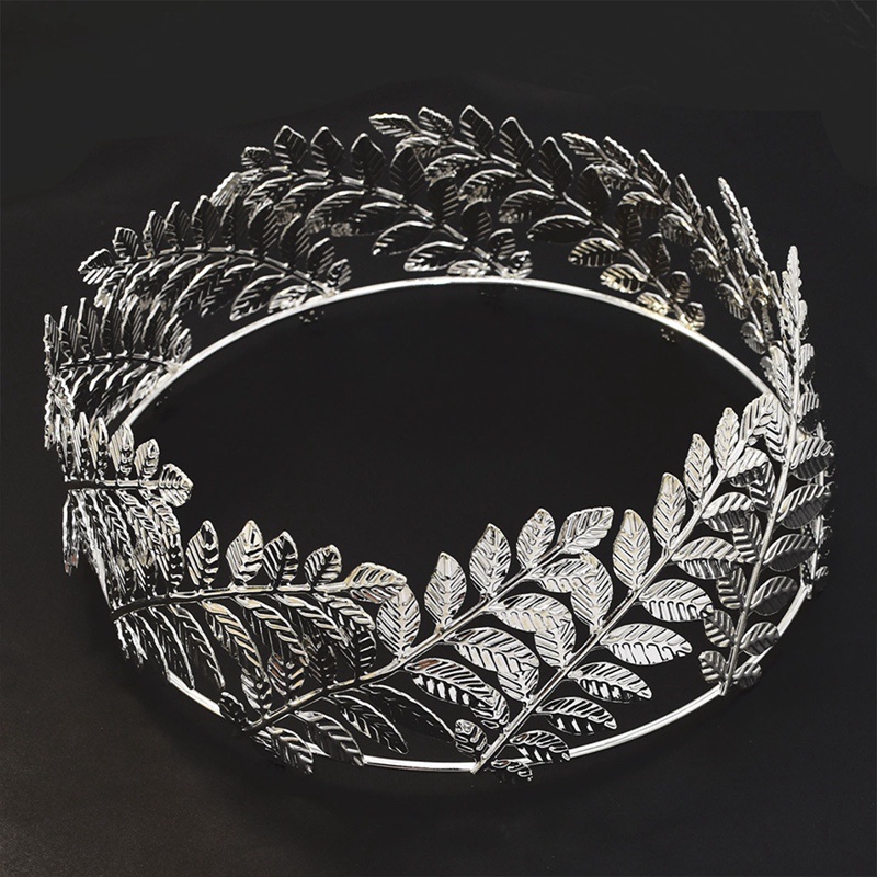 Bando Daun Pengantin Baroque Gold Leaves Hollow Hairband Alloy Headband Untuk Wanita Pernikahan
