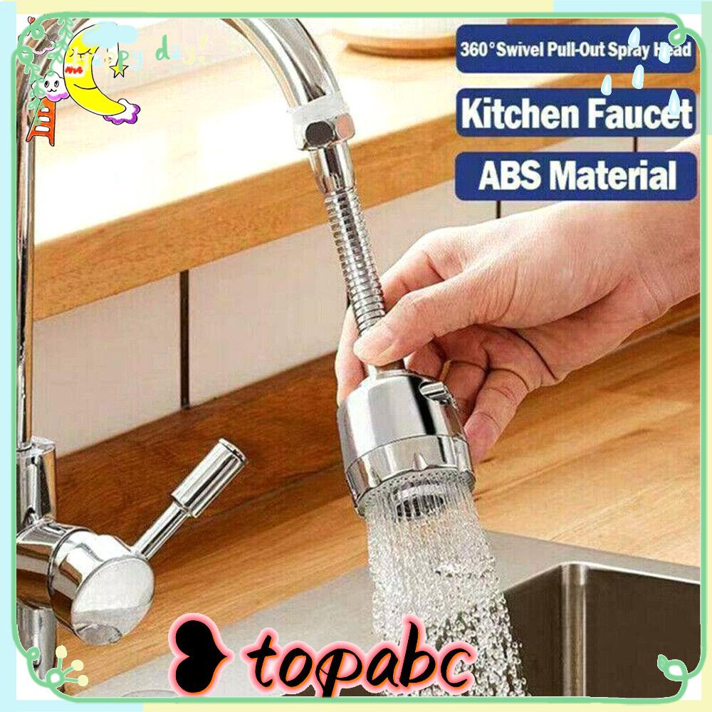 Tap Putar Atas Rotatable Sprayer Hemat Air Saringan Wastafel Dapur Faucet Extender