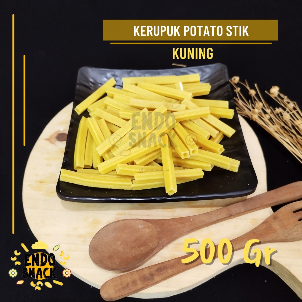 

MAKARONI POTATO STIK 500 Gram, Kerupuk Potato stik Untuk Seblak, Makroni Kering Pedas