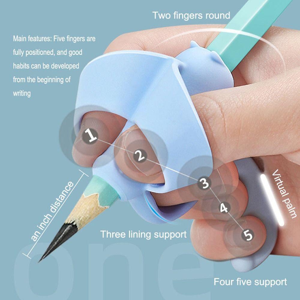 Nanas Silikon Pensil Grips Alat Tulis Siswa Ergonomis Training Grip Holder