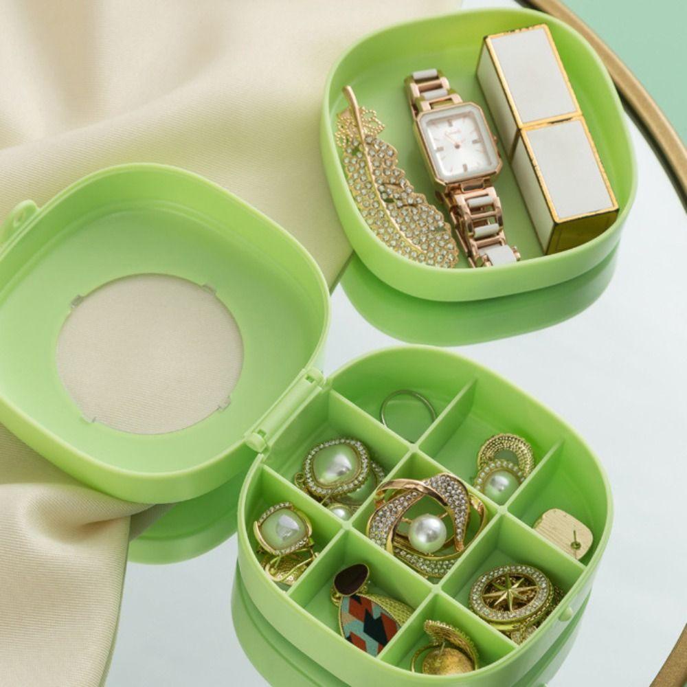 Mxbeauty Kemasan Perhiasan Portable Fashion Travel Rings Case Plastik Untuk Kotak Kalung Cincin