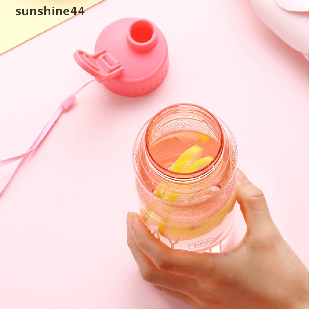 Sunshine Cangkir Air Sport Botol Air Couple Cangkir Air Plastik Portable Hadiah Mug ID