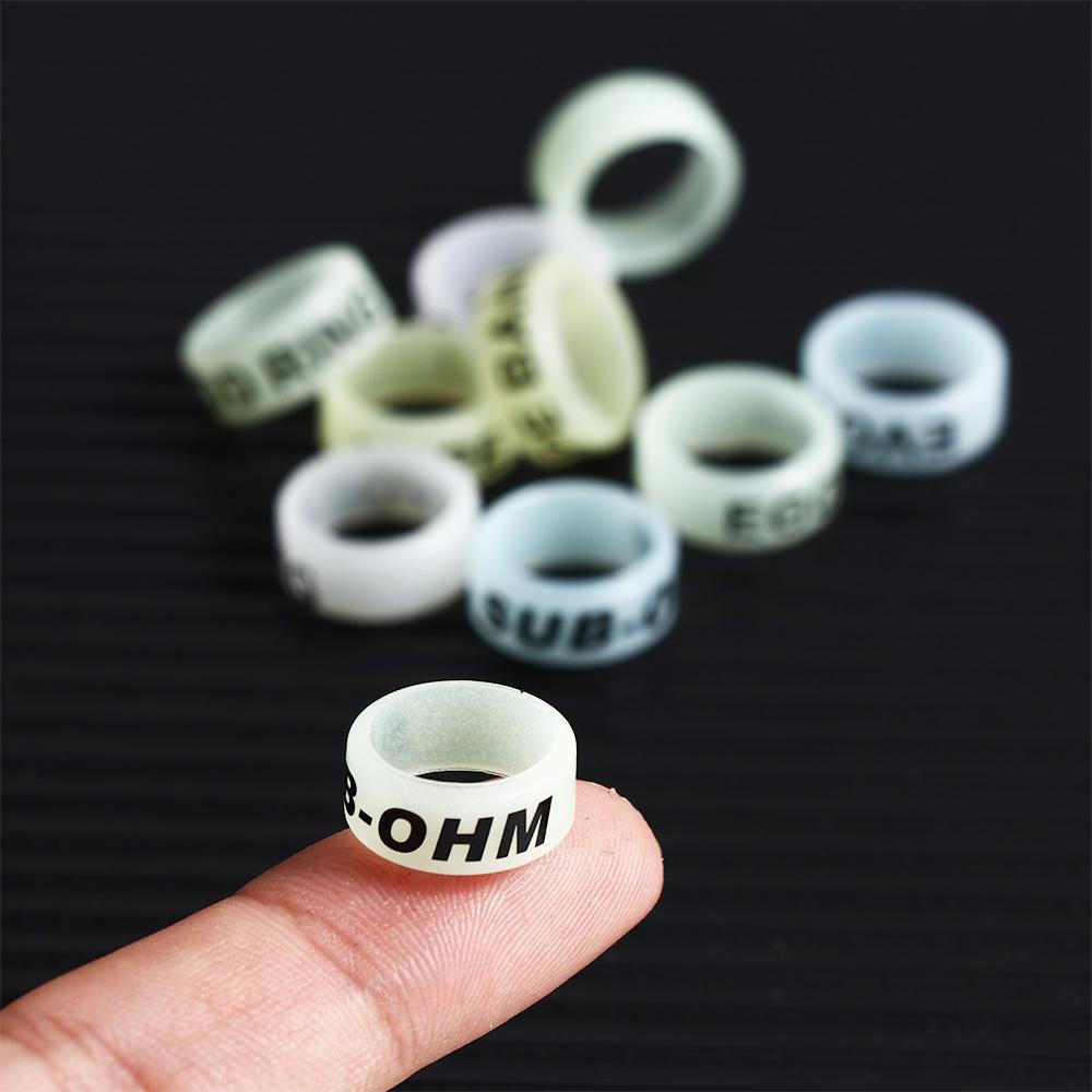 Agustinina Pancing Case Pelindung Fishing Tackle Fishing Gear Sticks Dekorasi Rod Stop Ring Silikon Neon Pancing Luminous Ring