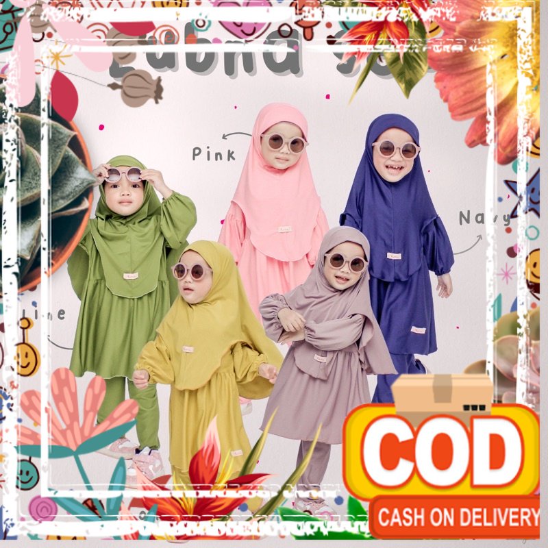 KIMEHIJAB Gamis Anak murah Oneset Lubna / copel