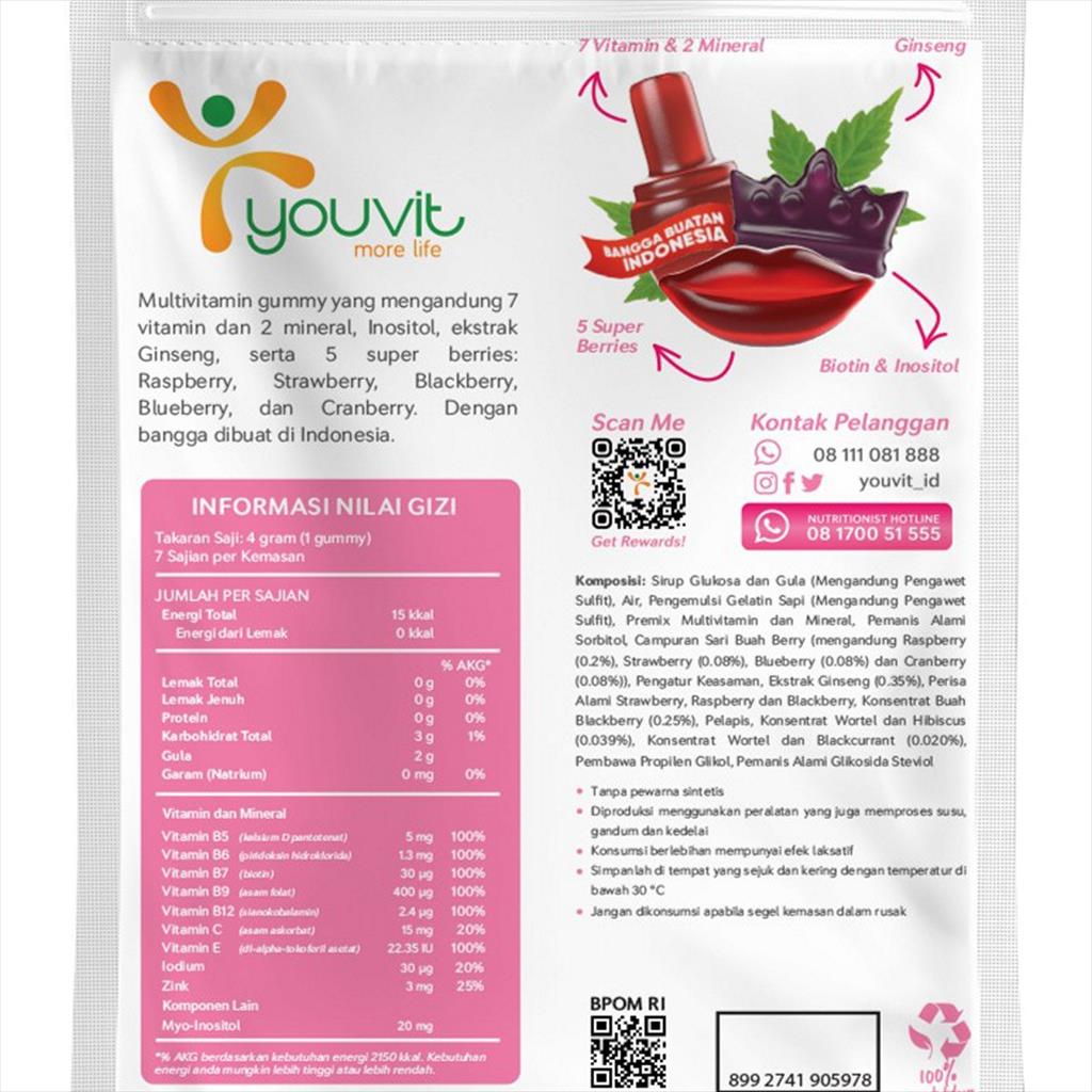 YOUVIT Multivitamin Gummy Beauti+ 7 Days Vitamin