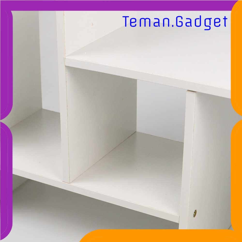 TG - KTK Veneer Rak Buku Rakit DIY Table Bookshelf Minimalist Organizer - ZW404