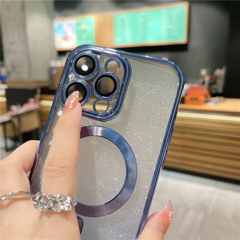 IPHONE Goddess Exclusive Flash Daya Serap Magnetik Charging Phone Iphone11 12 13 14 Pro Max Xs Xr 7 8 Plus Sarung Case Shockproof