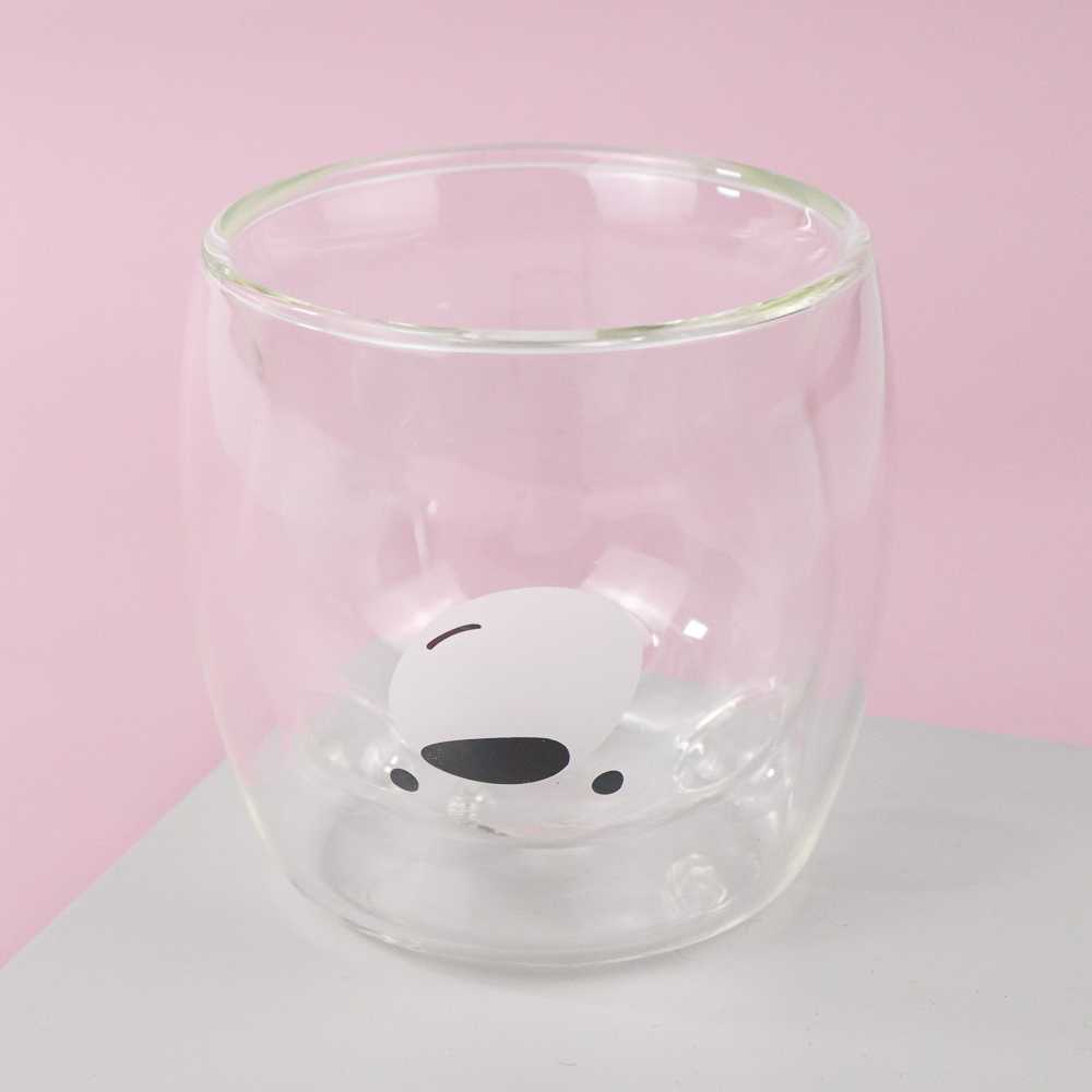 (BISA COD) FTIHSHP SIBAOLU Gelas Mug Animal Double Wall Glass - C8784