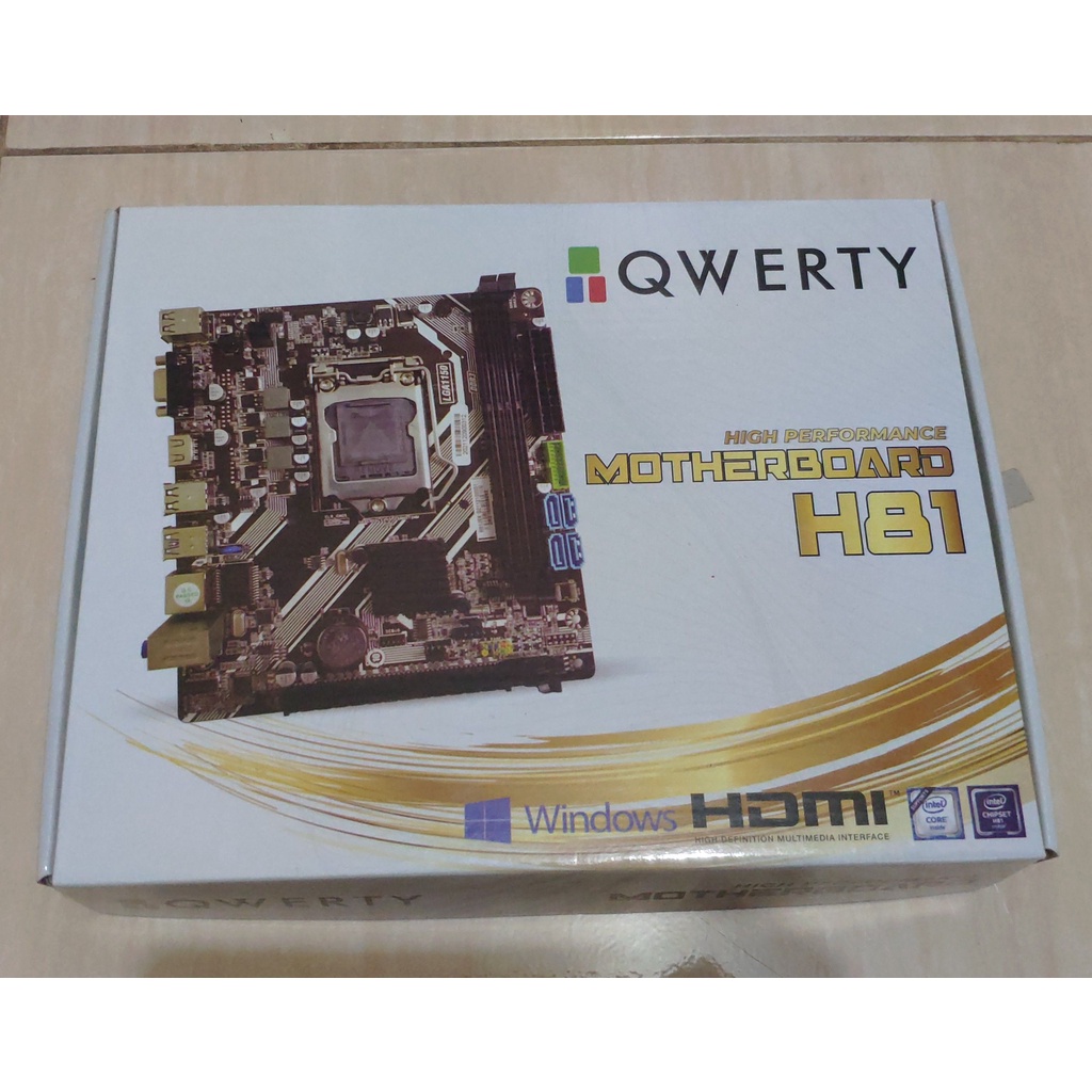 Qwerty Motherboard H81 NVME LGA 1150
