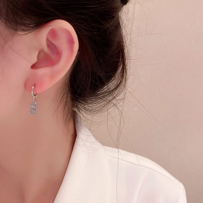 6pcs/set Warna Silver Rantai Rumbai Logam Cinta Hati Anting Tidak Teratur Geometris Cherry Hoop Earrings Untuk Wanita Hadiah Perhiasan