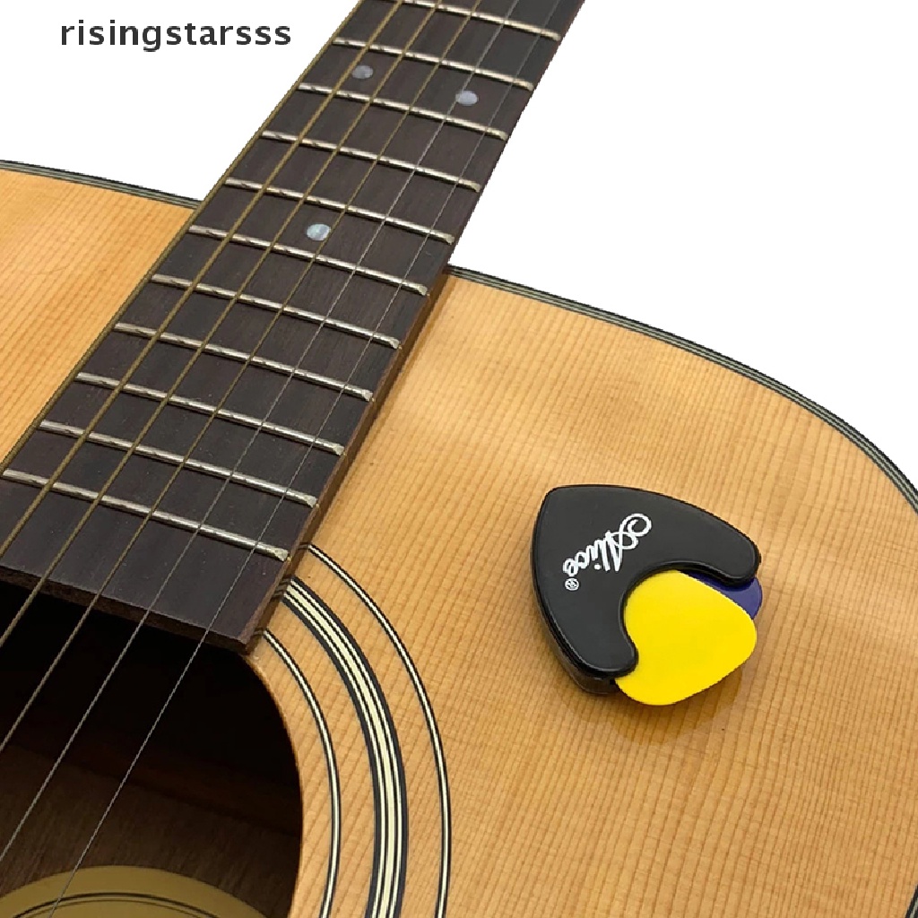 Rsid Span-new Guitar Pick Holder Plastik Plectrum Case Mediator Storage Self Adhesive Jelly