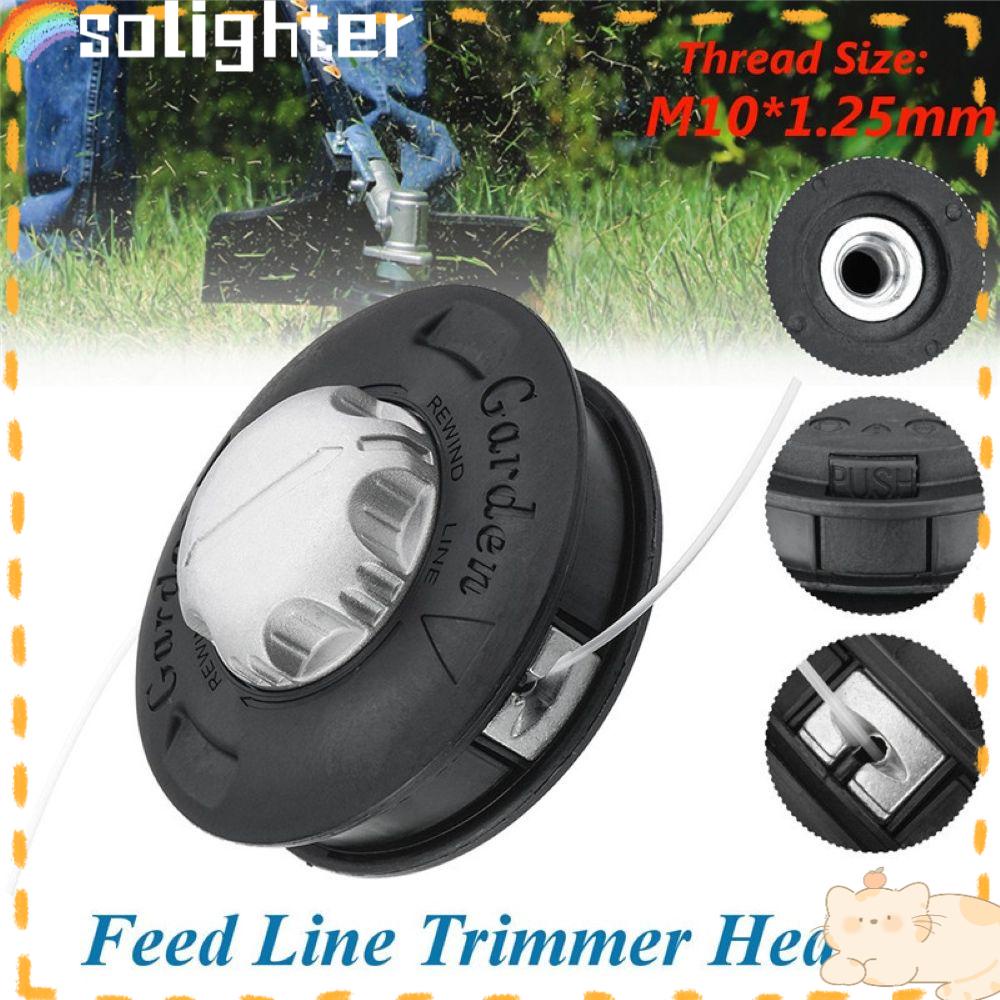 Solighter Trimmer Head Alat Berkebun Benjolan Aluminium Pengganti Pakan Spul