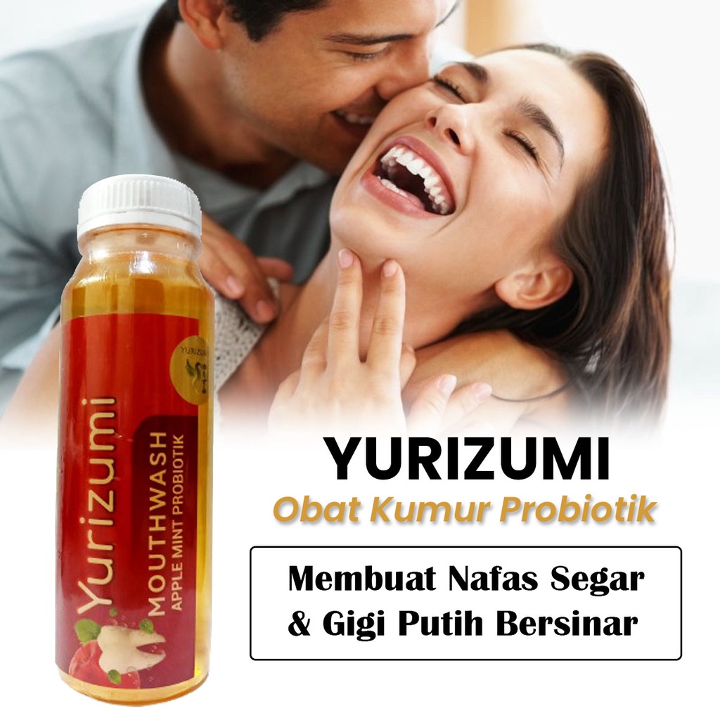 ( BPOM )Yurizumi Moutwash Fresh Apple Mint Obat Kumur Bau Mulut dan Karang Gigi Probiotik Antiseptik